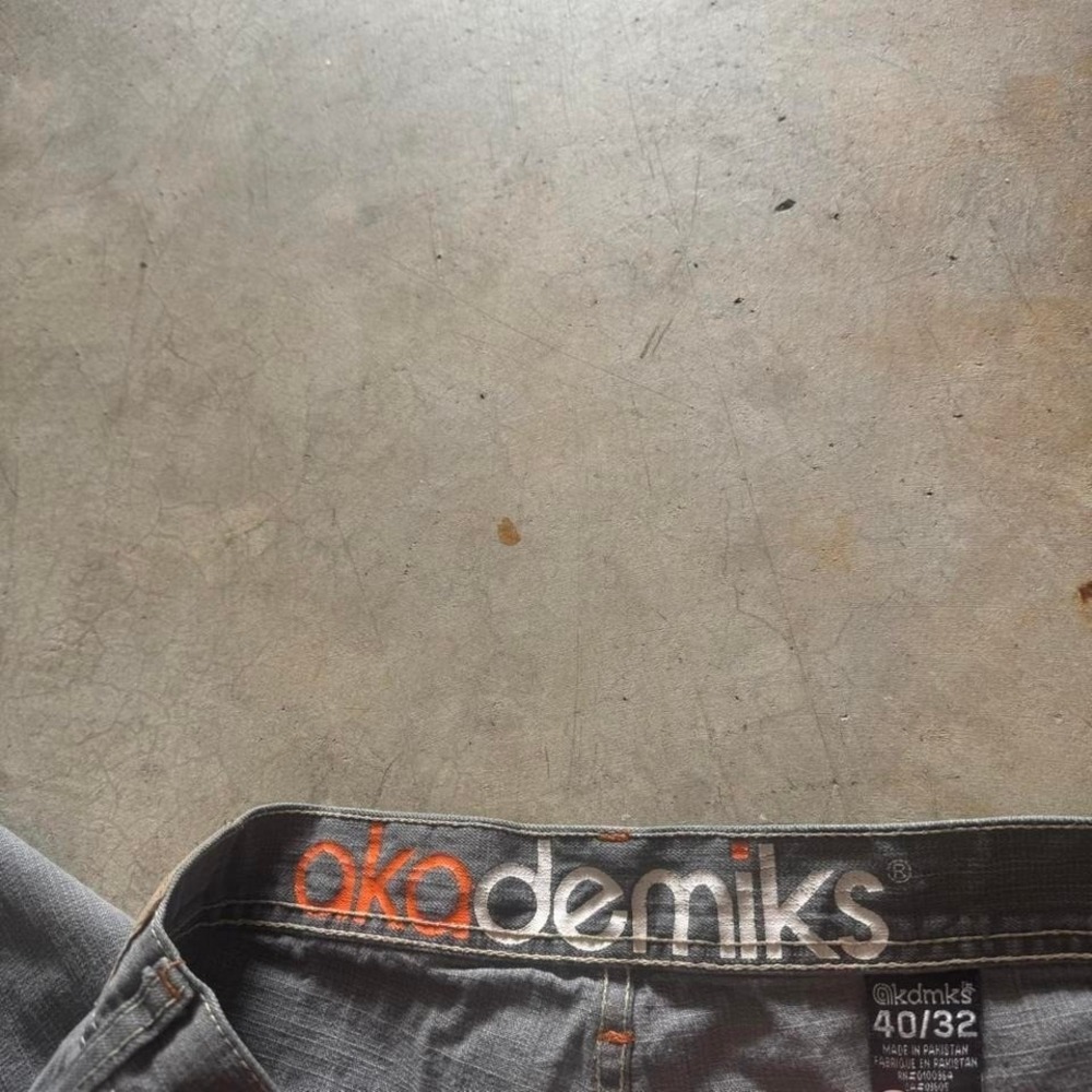 Baggy Akademiks Wide Leg Southpole Styl Y2K Vintage Denim Jeans Summer 40x32 - Picture 5 of 7
